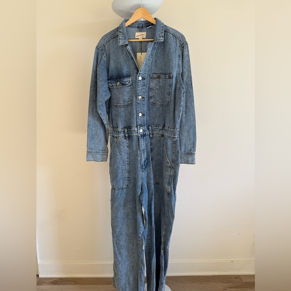 Universal Thread Blue Denim Overalls - Picture 2 of 6